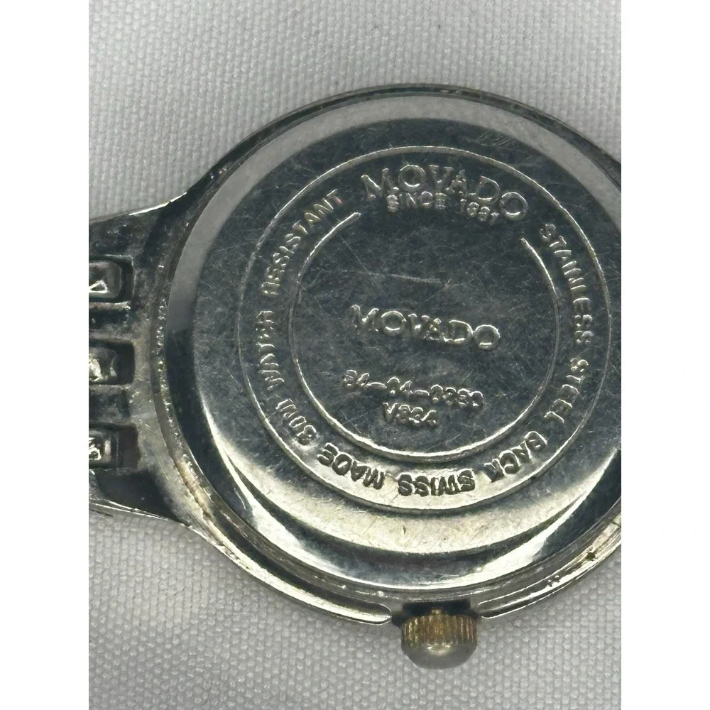 Ladies Movado Watch Esperanza silver Dial Quartz Swiss Stainless Vintage V834
